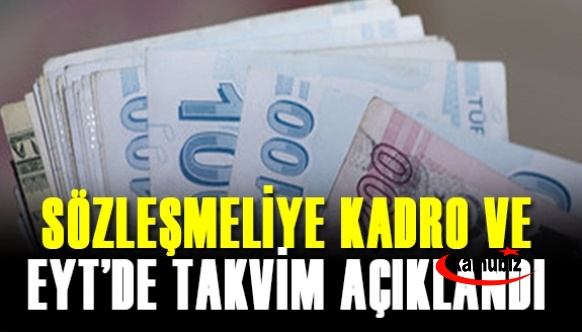 Türkiye Gazetesi'nden ETY ve sözleşmeliye kadro takvim açıklaması