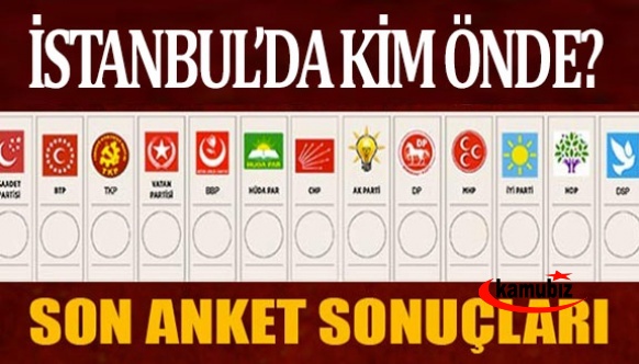 İstanbul için 39 ilçede dev anket!  'İşte partilerin oy oranı