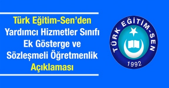 Türk Eğitim Sen'den tüm kamu çalışanları ve YHS için ek gösterge ve sözleşmeli öğretmenlik açıklaması