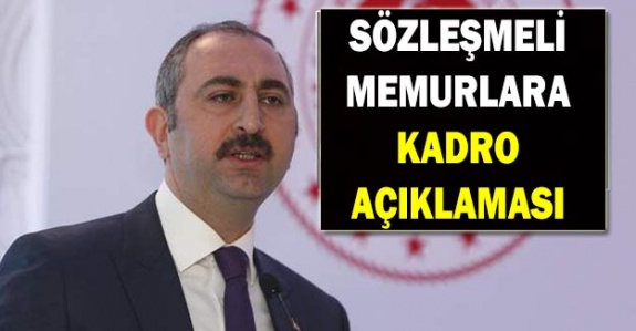 Bakan Gül'den sözleşmelilere kadro çalışması hakkında açıklama