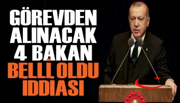 Başkent'ten çok sıcak kulis... Cumhurbaşkanı Erdoğan'ın görevden alacağı 4 bakanın ismi belli oldu
