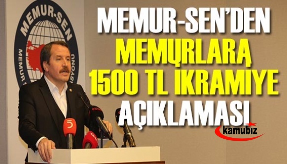 Ali Yalçın'dan memurlara 1500 TL ikramiye talebi
