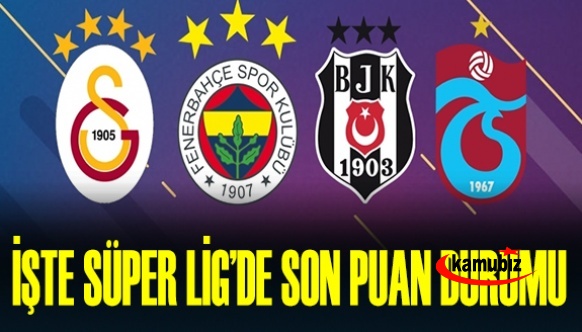 İşte Süper Lig takımlarının son puan durumu ve kalan maçları!