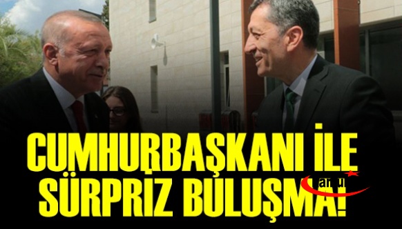 Cumhurbaşkanı Erdoğan ile Bakan Ziya Selçuk arasında sürpriz buluşma!