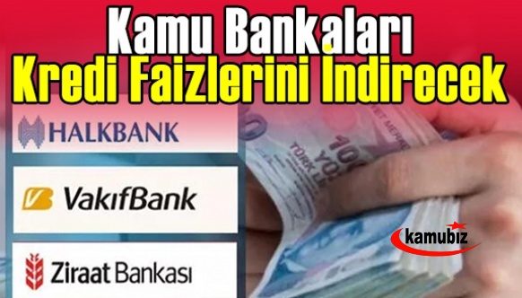 Kamu bankaları kredi faizlerini indirecek! Ziraat Bankası, Halkbank ve Vakıfbank
