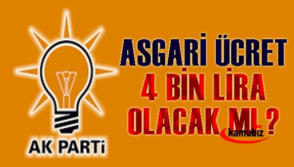 AK Parti'li isimden asgari ücret sinyali: 4 bin lira mı olacak?