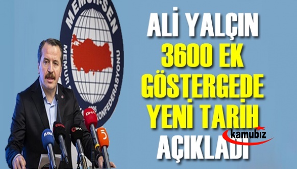 Ali Yalçın tüm kamu görevlilerine 3600 ek göstergede yeni tarih açıkladı! Bir yıl içinde...