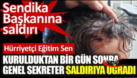Türk Eğitim Sen'den ayrılan Hürriyetçi Eğitim Sen Genel Sekreteri saldırı