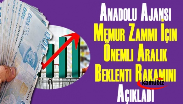 Anadolu Ajansı Aralık ayı için enflasyon beklenti rakamını açıkladı! Memur maaş zammı için önemli...