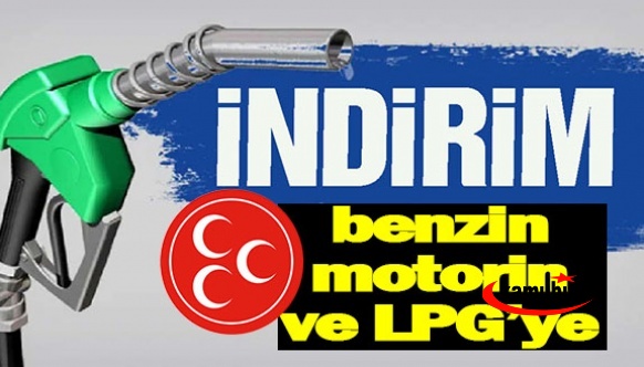 MHP'den benzin, motorin ve otogaz'a vergi indirimi açıklaması!