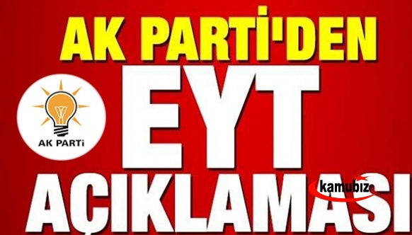 AK Parti'den net ETY açıklaması! EYT düzenlemesi masaya yatırıldı..