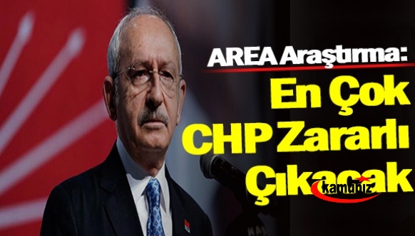 AREA Araştırma açıkladı: 'En çok CHP zararlı çıkacak'
