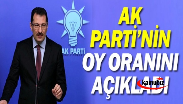 AK Partili Ali İhsan Yavuz, partisinin son oy oranını açıkladı
