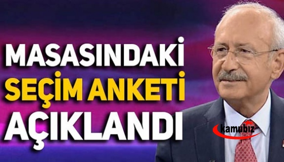 İşte Kemal Kılıçdaroğlu'nun masasındaki son anket sonuçları