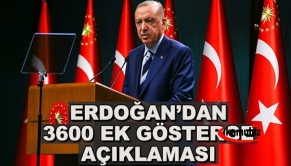 Erdoğan'dan, 3600 ek gösterge müjdesi!  Tüm memur ve memur emeklilerini kapsayacak..