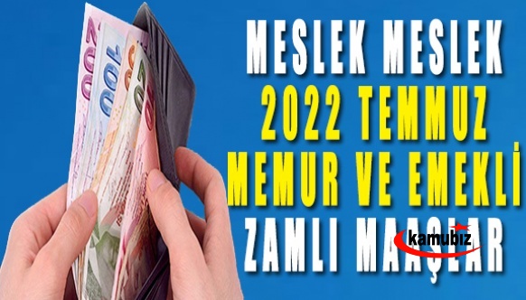 Takvim Gazetesi açıkladı! 2022 Temmuz memur zammı ve maaşları ne kadar olacak? İşte meslek meslek yeni maaşlar