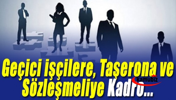 Türkiye Gazetesinden geçici işçilere, 70 bin taşerona ve 600 bin sözleşmeliye kadro haberi